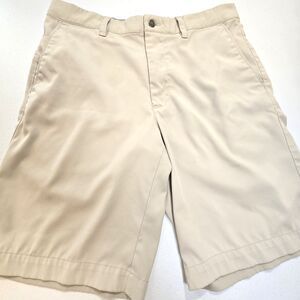 Callaway Shorts Mens Size 32 Gray Golf Chino Flat Front Stretch Pockets Khaki